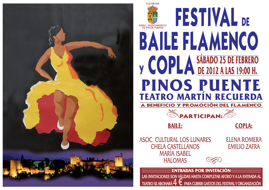 El Baile Flamenco y la Copla protagonistas este sábado en Pinos Puente El Baile Flamenco y la Copla protagonistas este sábado en Pinos Puente