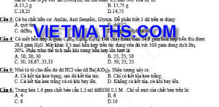 25 de thi thu dh mon hoa nam 2012, dap an de thi thu dh mon hoa nam 2012