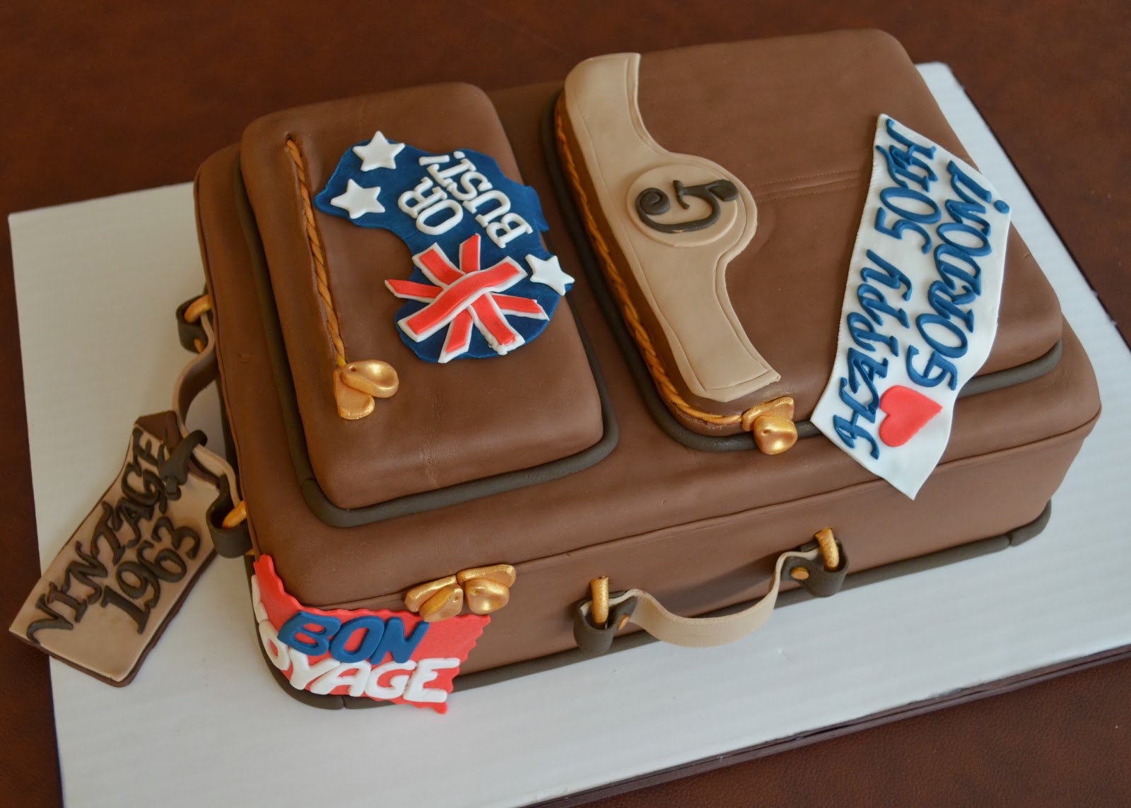 Suitcase Cake Bon Voyage!