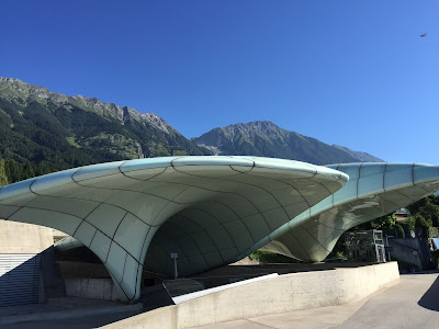 The fabulous futuristic funicular stations designed by Zaha Hadid. Hunberburg entrance.