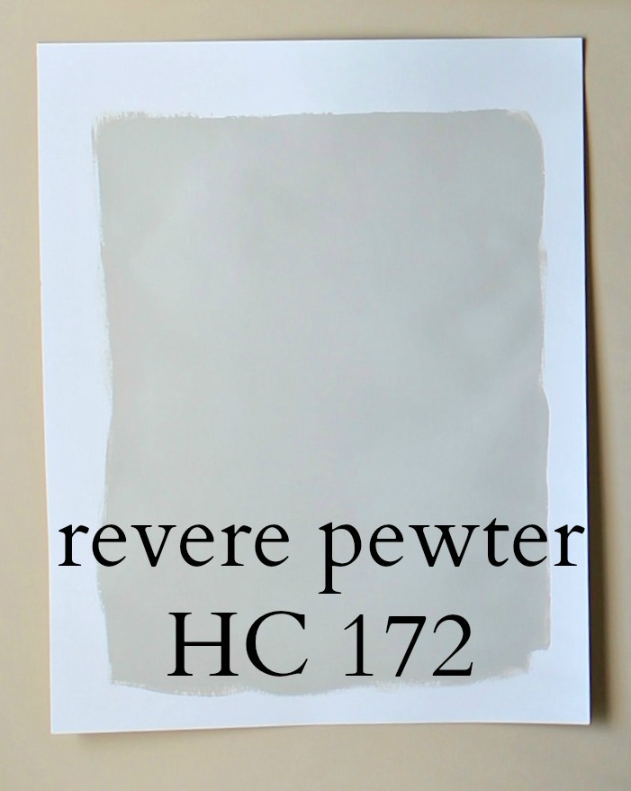 Picking the Perfect Gray Paint {Revere Pewter}