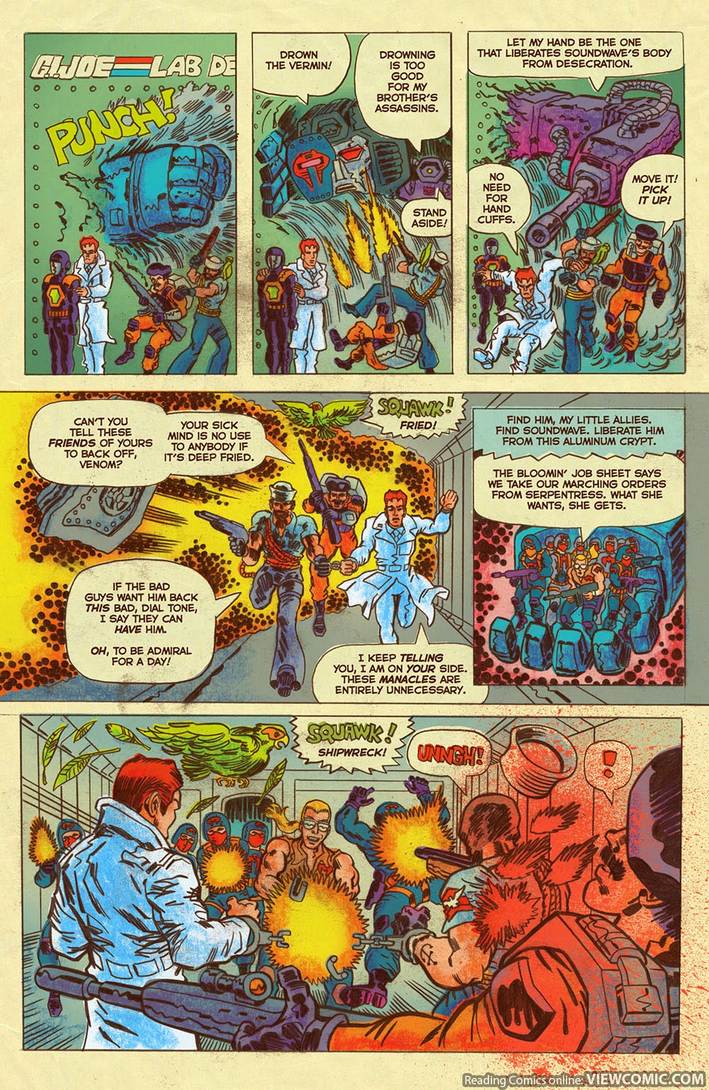 Transformers vs. G.I. Joe chapter 3 page 8