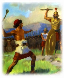 david goliath armor his face saul he shot densmore fuson robin author ran placed gathered pouch stones smooth five meet