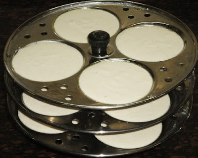 pour the batter in the idli mould