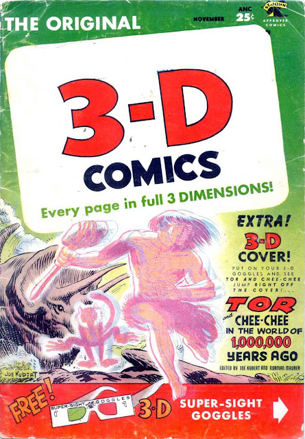 Tor v1 #2B st john golden age comic book cover art by Joe Kubert Tor v1 #2B st john golden age comic book cover art by Joe Kubert