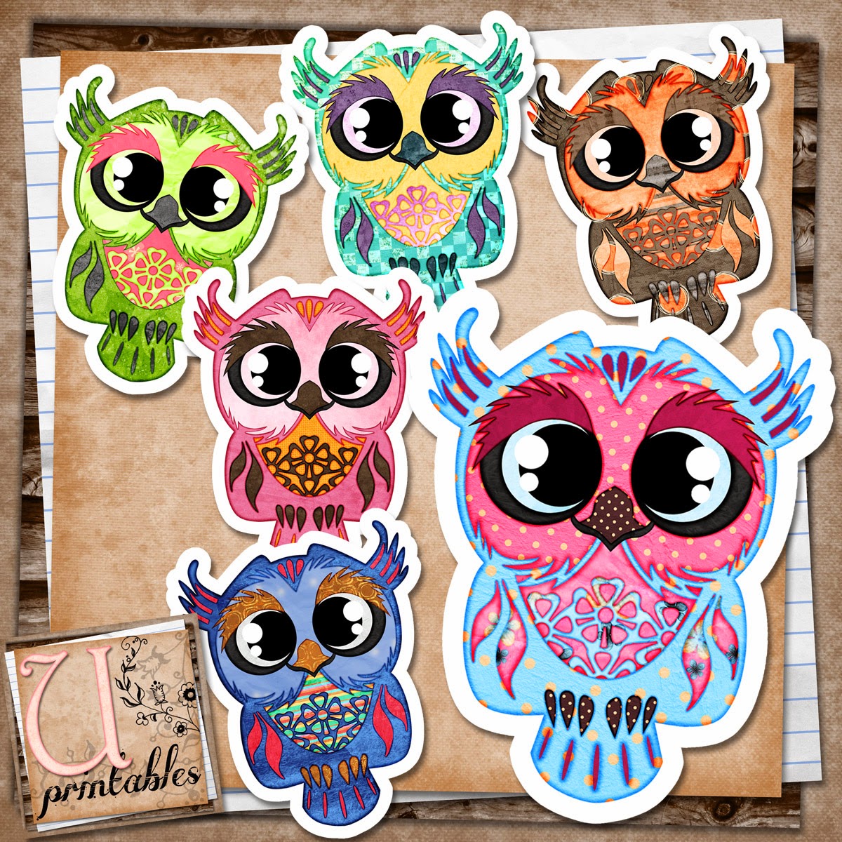 RebeccaB Designs FREE Printable Owls Patterned RebeccaB Designs FREE Printable Owls Patterned