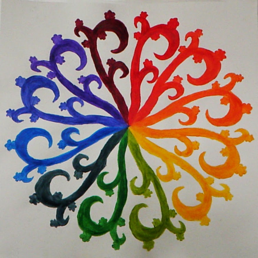 Jerdee's Art Classes: Painting: Acrylic Color Wheel