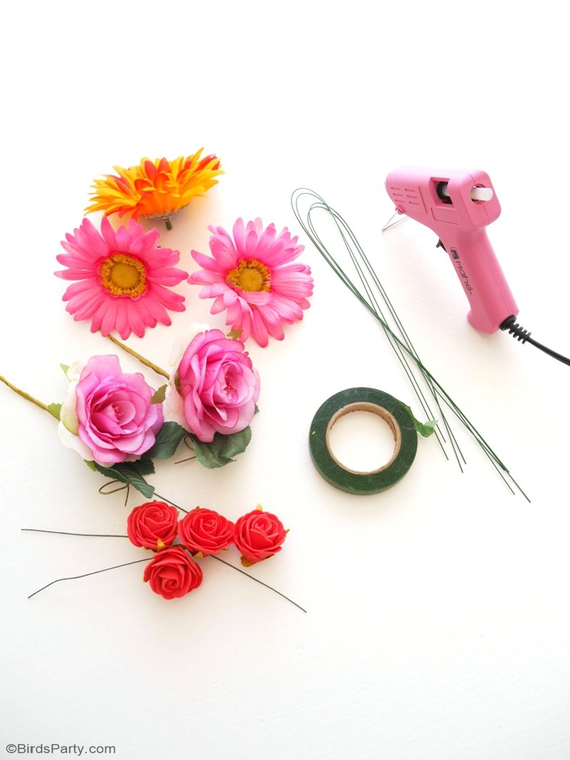 DIY Pretty & Easy Flower Crowns - Party Ideas | Party Printables Blog