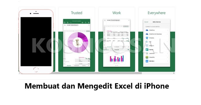 Cara Mengedit Dan Mengisi Data Ms Excel Di Hp Iphone Kosngosan