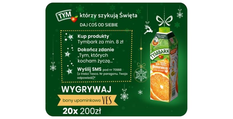 Wygraj bon upominkowy YES o wartości 200 zł Konkurs