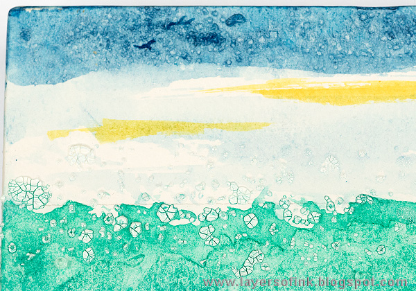 Layers of ink - Textured Watercolor Canvas Tutorial by Anna-Karin