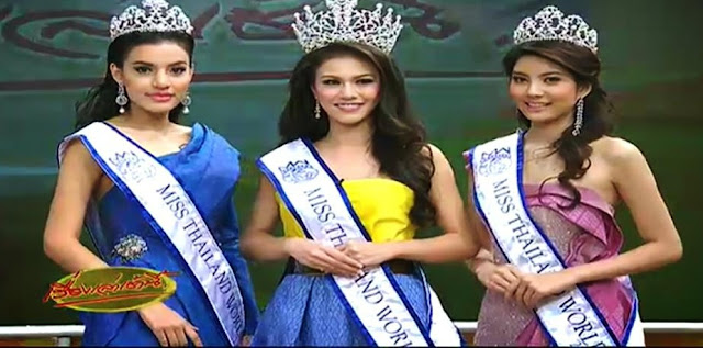 2013 l Miss Thailand World l 2nd Runner-Up l Sukkonij Methangsuwej TopThree_3+(2)
