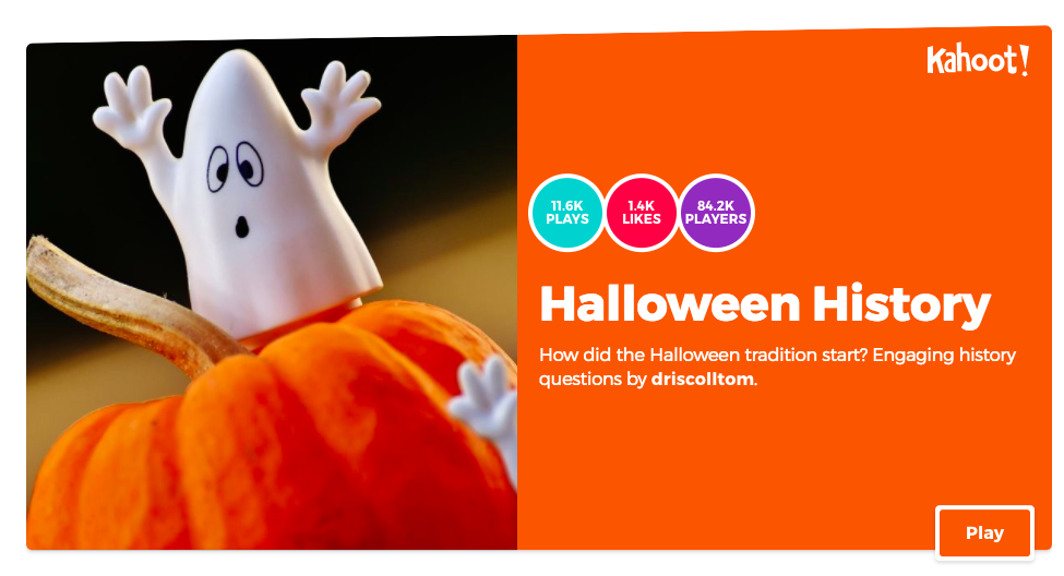 The Library Voice 5 New Halloween Quizzes From Kahoot....and So Much More!