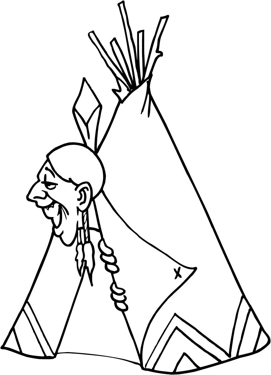 native american tipi coloring pages - photo #29