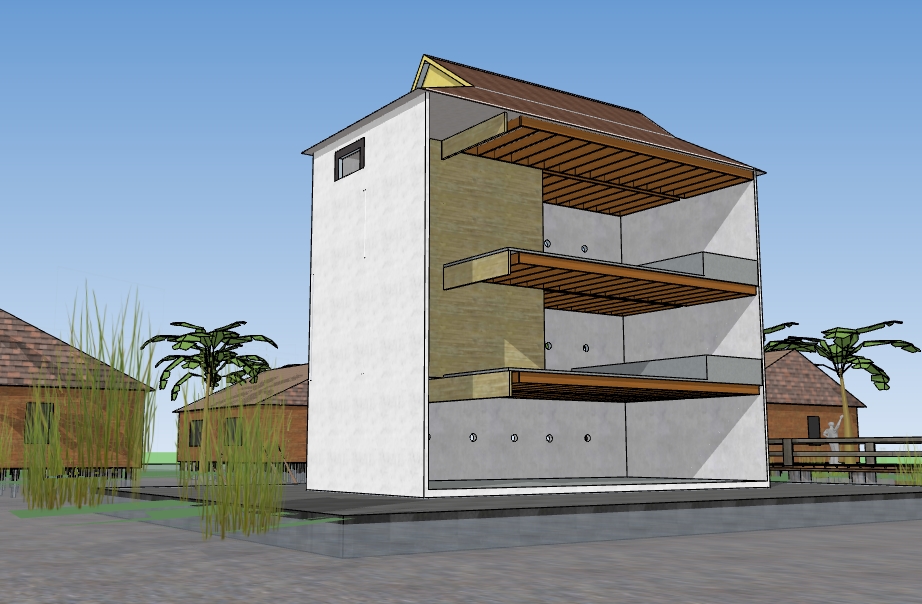 Gambar Rbw 8X8 3 Lantai Bentuk Kota Desain Rumah Walet