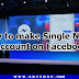 How to make Single Name Account on Facebook