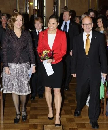 Crown Princess Victoria attended a seminar of Syria hosted by the United Nations Association of Sweden in Stockholm