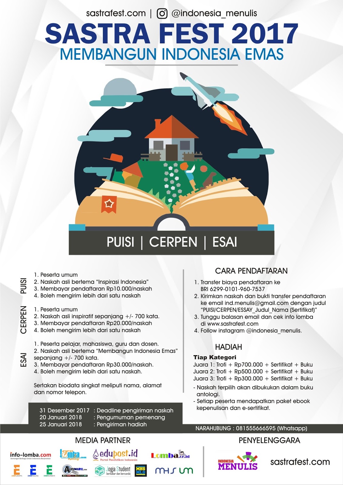 Lomba Menulis Cerpen 2018 Online Ada Lomba