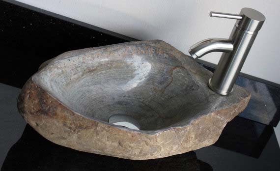 small stone vessel sinks