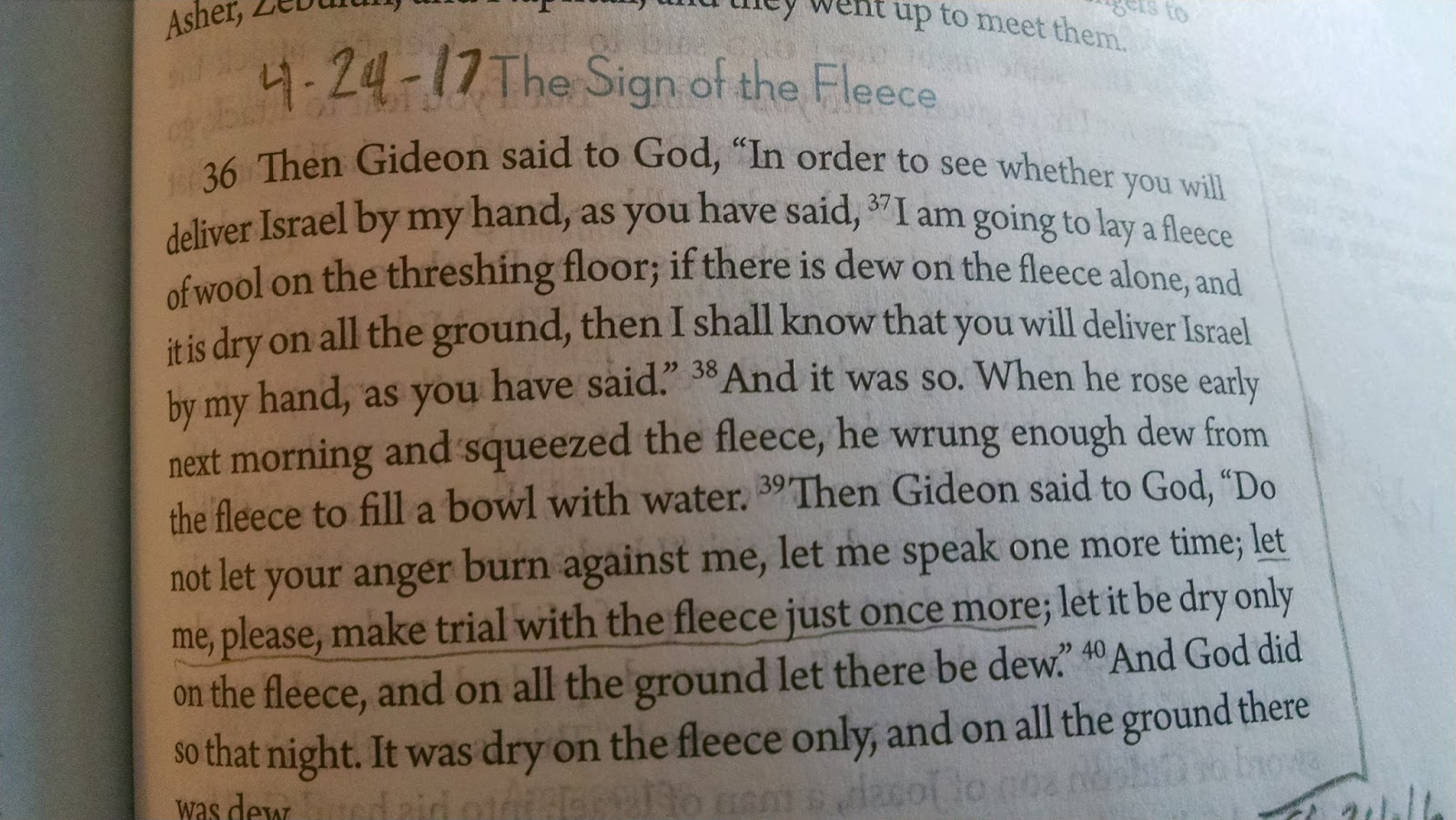 Driven to Drink: Judges 6:36-40 The Idol of Certainty