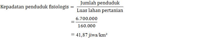 Cara Menghitung Kepadatan Penduduk Aritmatik Fisiologis Dan Agraris Cara Ampuh Memahami Matematika Dengan Mudah