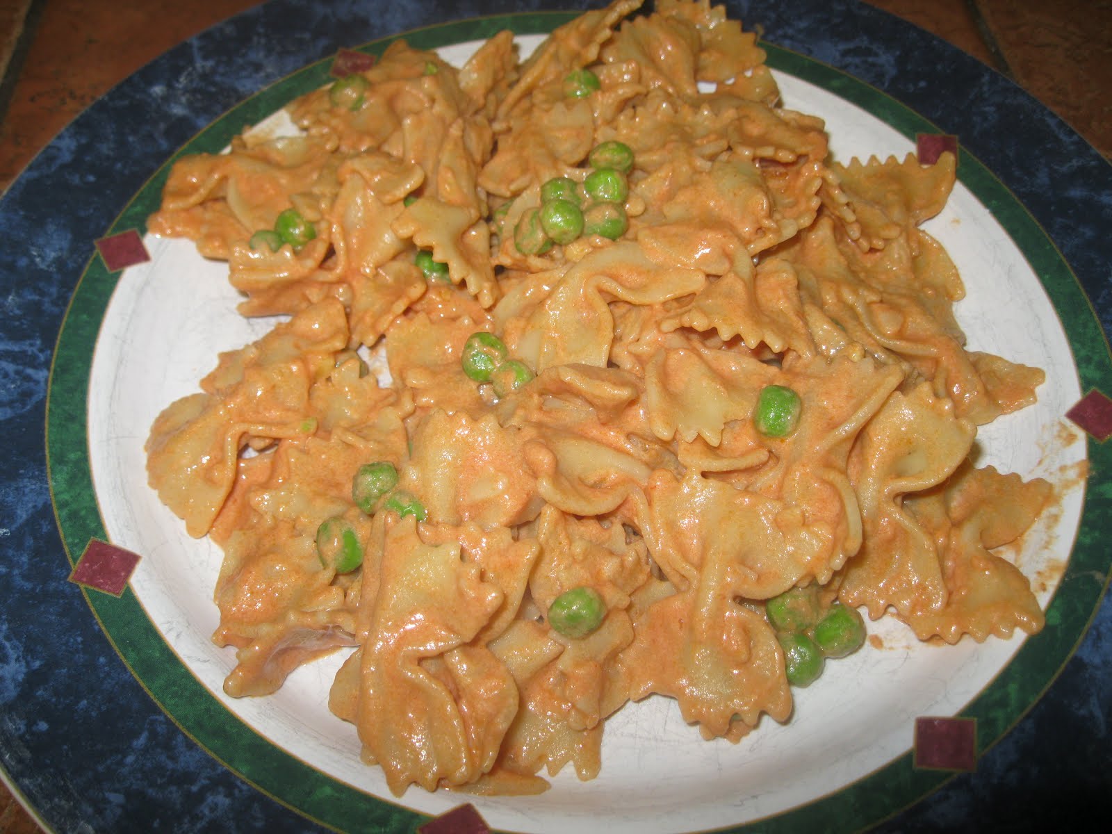 Aimee's Vegetarian Recipes Farfalle with TomatoGoat Cheese Cream Sauce