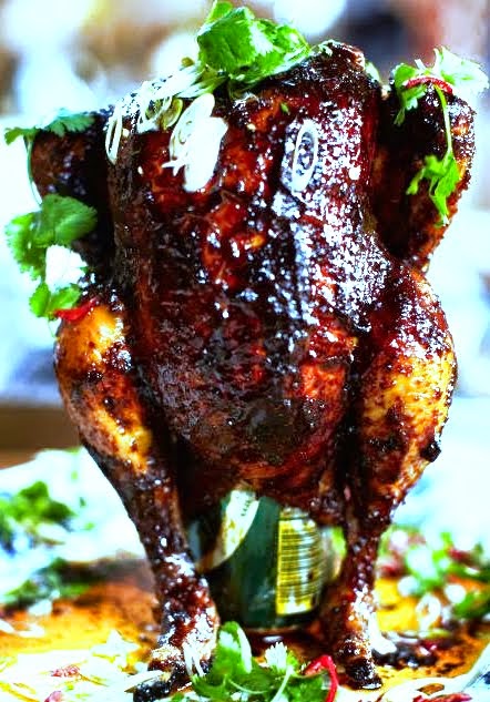 How To Make Healthy Spicy Beer Can Chicken