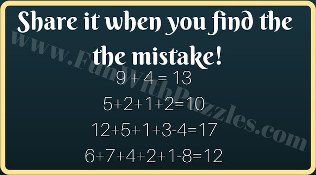 Picture puzzle to find mistake in image Picture puzzle to find mistake in image