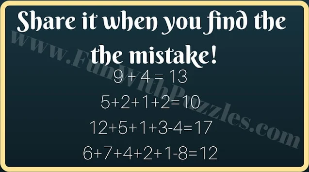 Visual Puzzles: Picture puzzle to find mistake in image