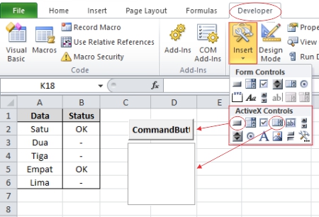 developer Microsoft Excel