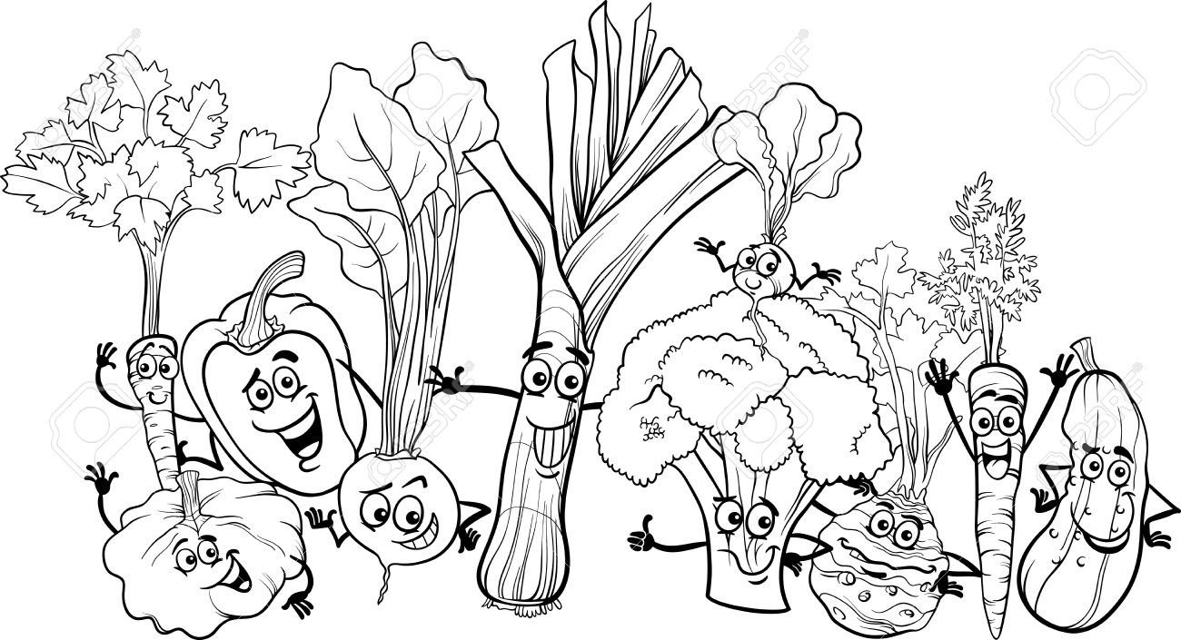 vegtable coloring pages - photo #39