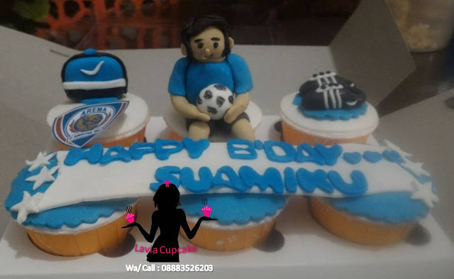 Cupcake Ulang tahun Arema Cupcake Ulang tahun Arema