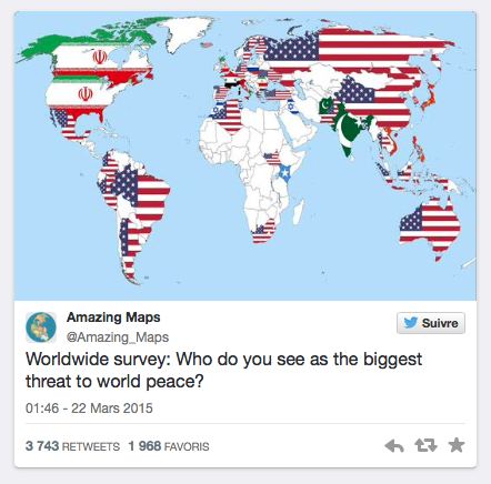 Which Country Is The Greatest Threat to World Peace?#generalknowledge
