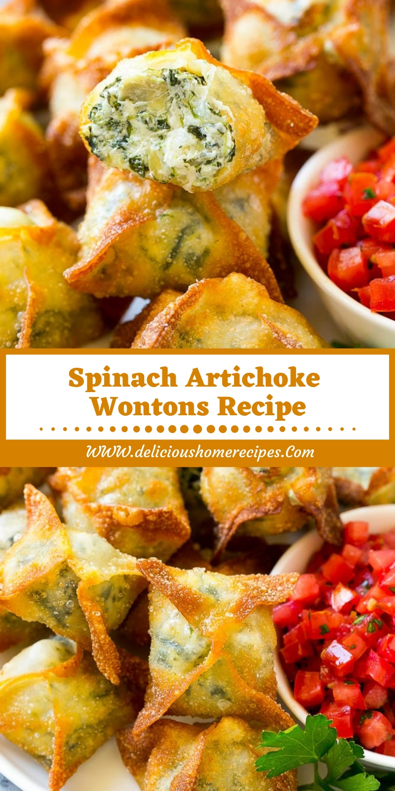 Spinach Artichoke Wontons Spinach Artichoke Wontons