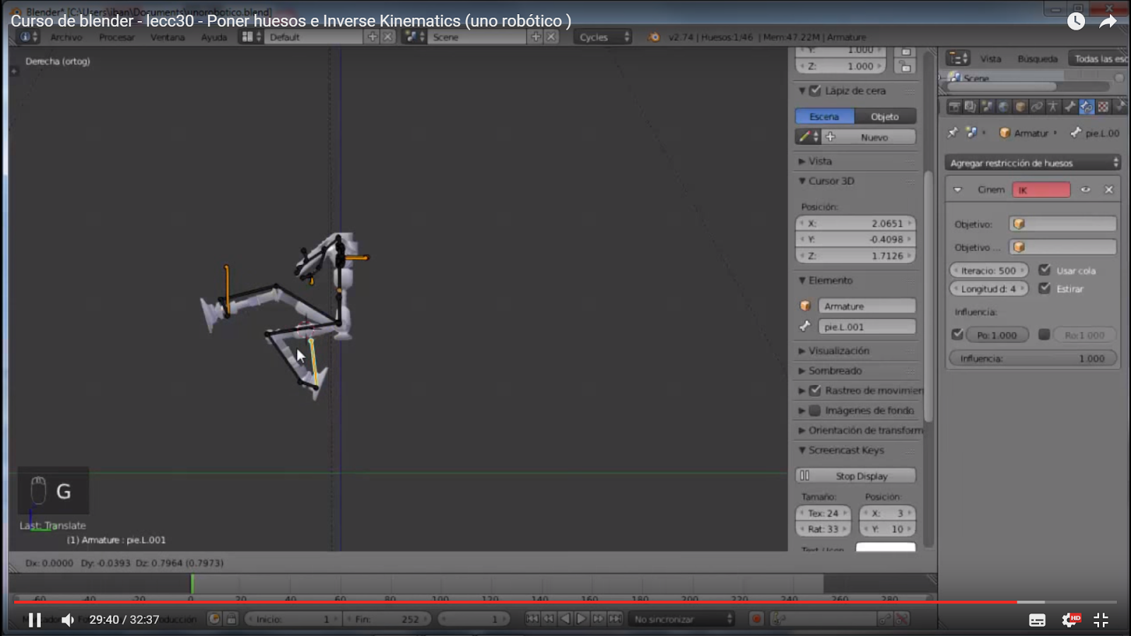 Blender 2.8 armature agHop