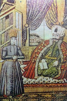 II. Selim'in huzurunda Enderunlu bir içoğlanını gösteren resim