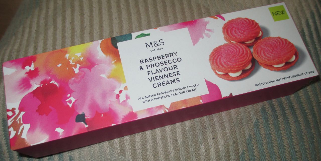 FOODSTUFF FINDS Raspberry & Prosecco Flavour Viennese Creams (Marks