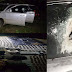 FOTOS: Dejan abandonadas camionetas blindadas y varios vehículos de reciente modelo con un arsenal después de un topon entre grupos rivales