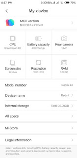  merupakan suatu thema yang sanggup menawarkan perubahan pada hp Xiaomi Redmi  Custom ROM MIUI 10 for Xiaomi Redmi 4x (Fix All Bug) 