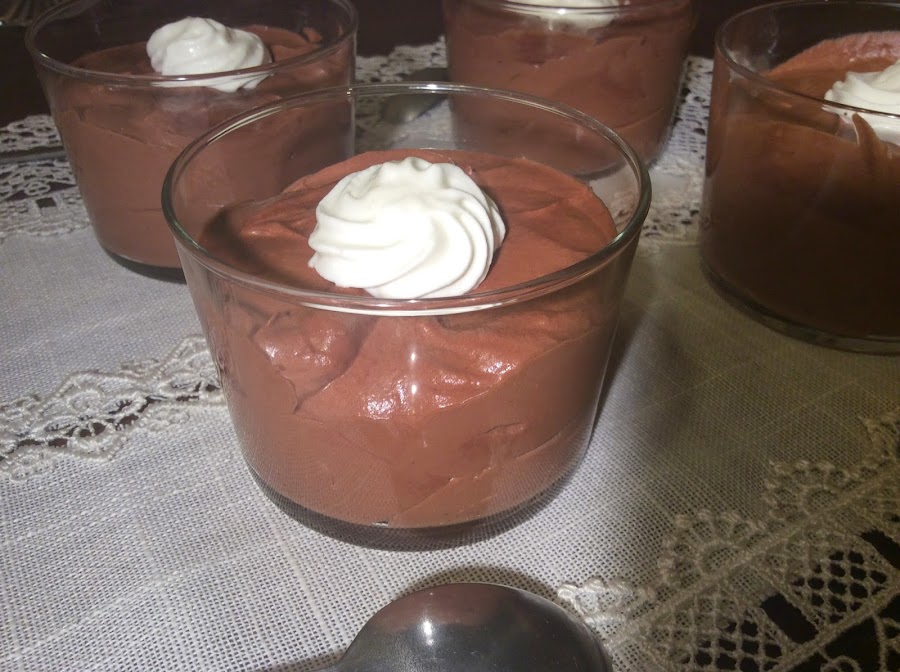 Sugerencia de presentación de Mousse de Chocolate