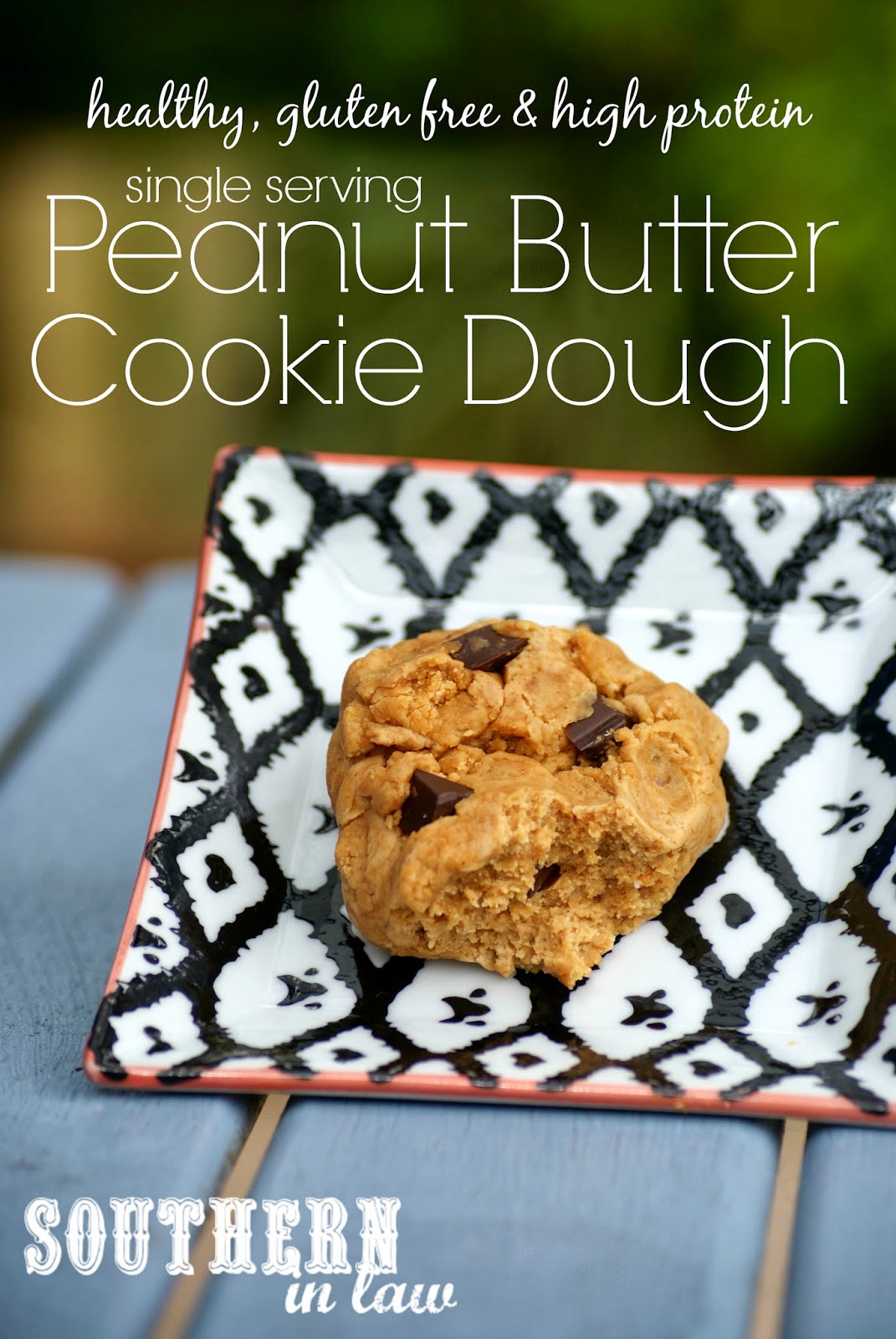 Healthy Peanut Butter Cookie Dough for One - Single Serving Protein Cookie Dough - Gluten Free, Low Fat, Clean Eating Friendly, Grain Free, Sugar Free, Vegan
