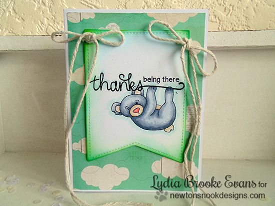 Thank you Koala Card by Lydia Brooke for Newton's Nook Designs | Hanging Around & Simply Sentimental Stamp Sets