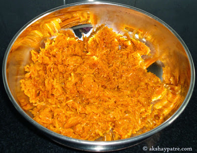pumpkin mixture for pumpkin thepla recipe