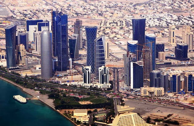 Doha center aeiral view