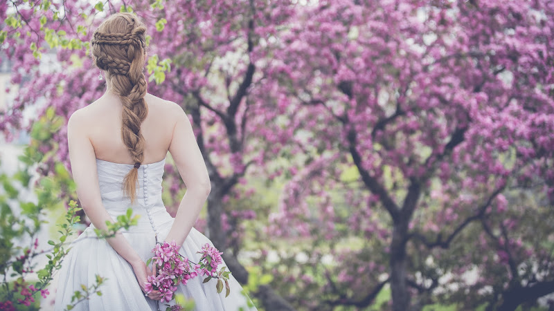 The Bride in her Wedding Day