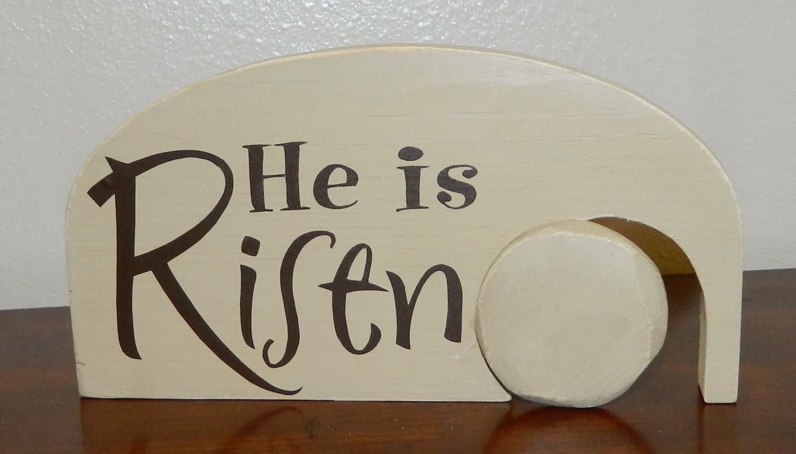 laura's frayed knot: He is Risen Easter craft