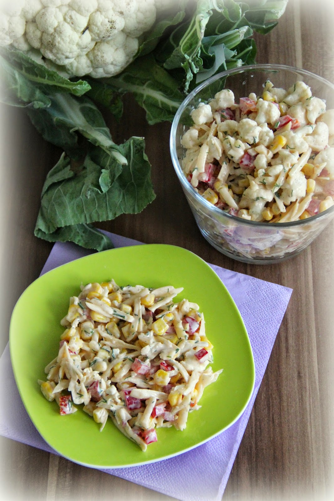 Sałatka z surowym kalafiorem