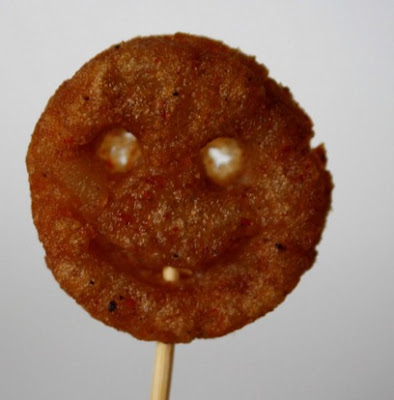 Simple Potato Smiley with Coriander Leaves Recipe Simple Potato Smiley with Coriander Leaves Recipe