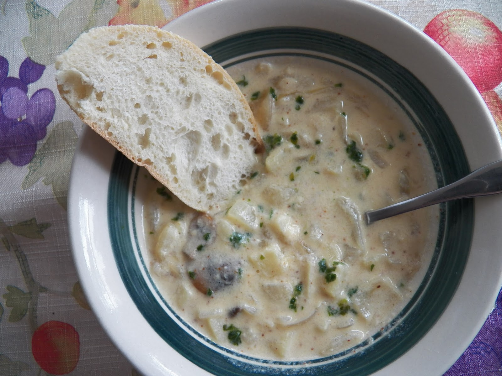 Onion Veloute Stoup for Soup Saturday Swappers - Sid's Sea Palm Cooking