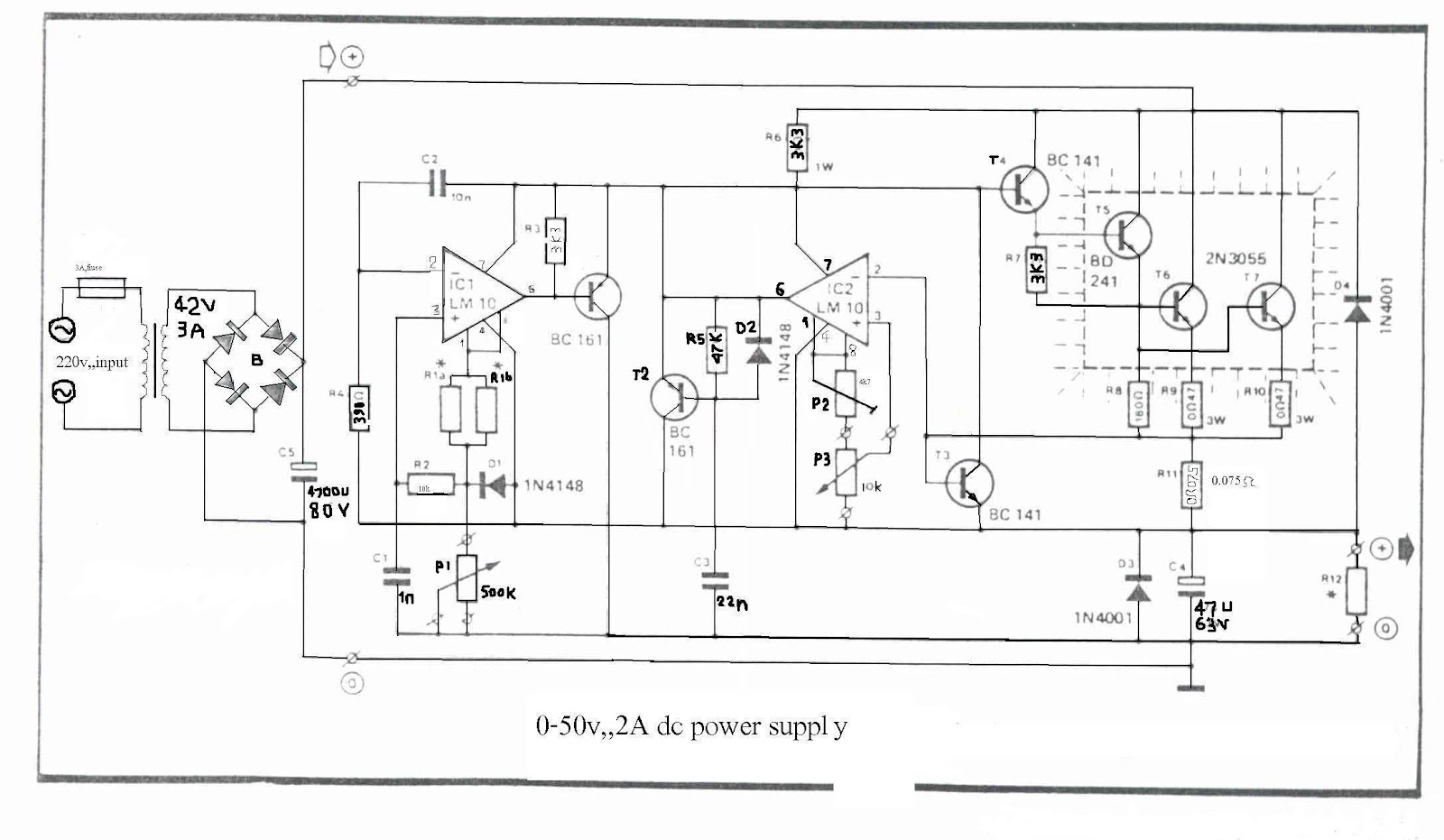 ELECTRONIC CIRCUIT PROJECT: power supply